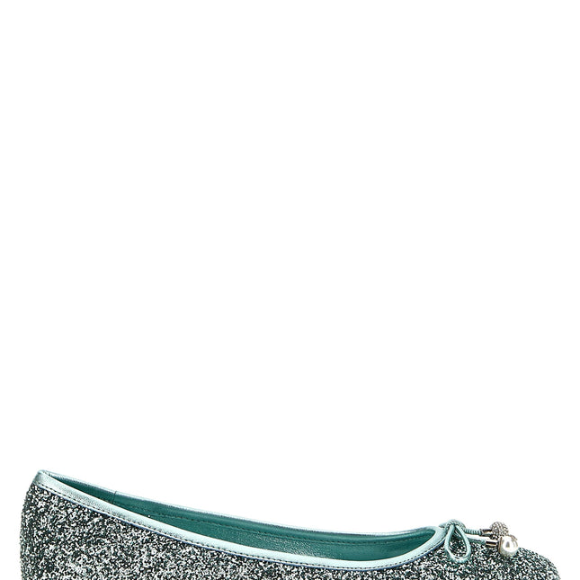Jimmy Choo Bicolor Textile Ballet Flats