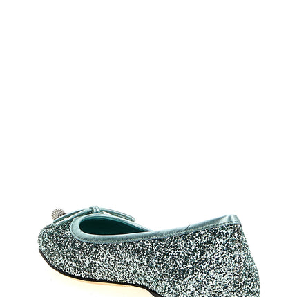 Jimmy Choo Bicolor Textile Ballet Flats