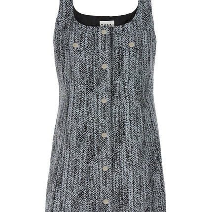 Ganni Multicolor Cotton Short Dress