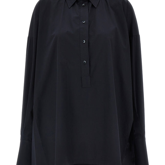 DI.LA3 PARI' Blue Cotton Blouse