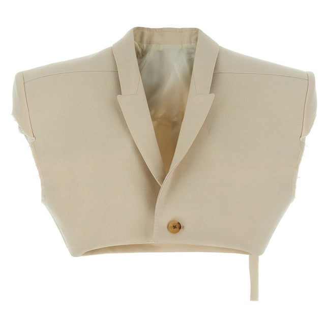 Rick Owens Beige Cotton Sleeveless Jacket