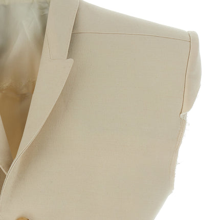 Rick Owens Beige Cotton Sleeveless Jacket