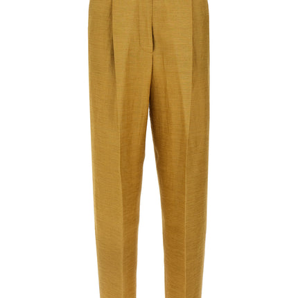 Max Mara Gold Fluorofiber Dress Pants