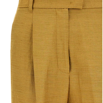 Max Mara Gold Fluorofiber Dress Pants