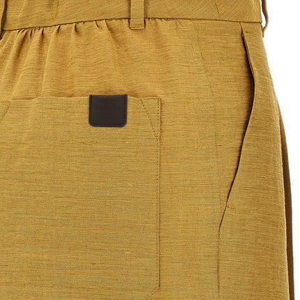 Max Mara Gold Fluorofiber Dress Pants