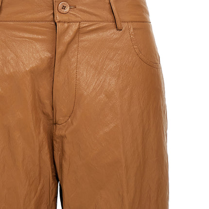 NUDE Brown Viscose Casual Pants