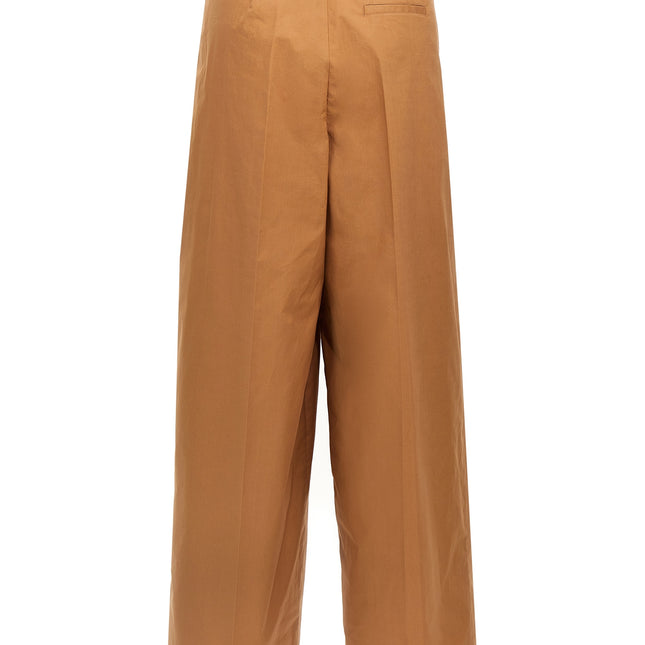 NUDE Brown Cotton Casual Pants
