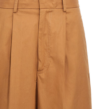 NUDE Brown Cotton Casual Pants