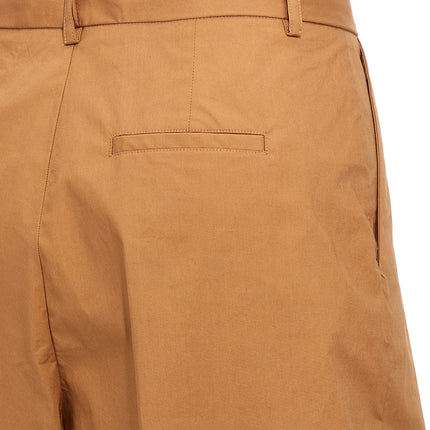 NUDE Brown Cotton Casual Pants
