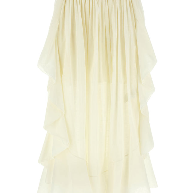 Zimmermann White Cotton Mini Skirt