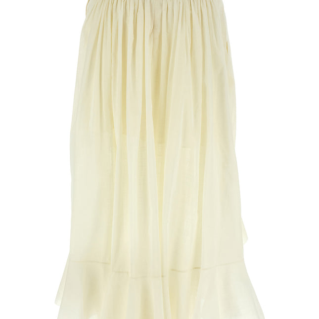 Zimmermann White Cotton Mini Skirt