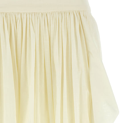 Zimmermann White Cotton Mini Skirt
