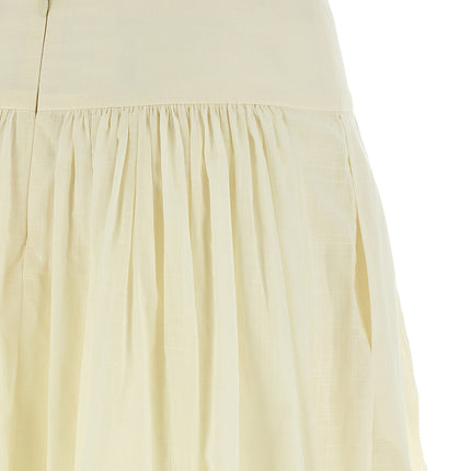 Zimmermann White Cotton Mini Skirt