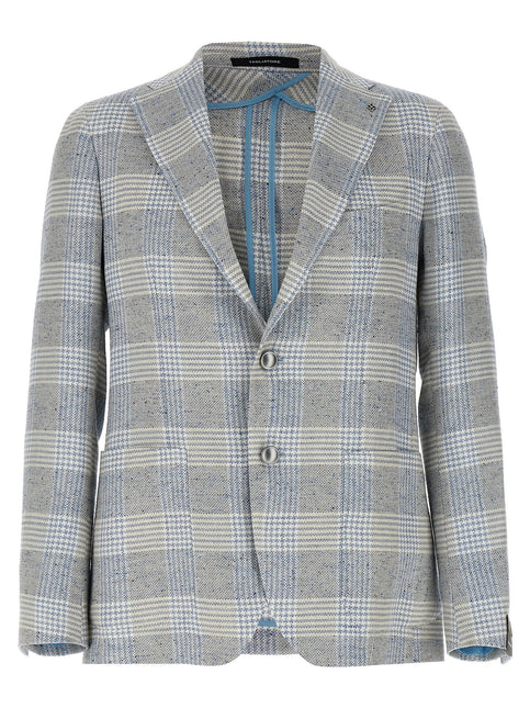 Tagliatore Blue Cotton Blazer