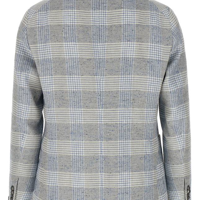 Tagliatore Blue Cotton Blazer
