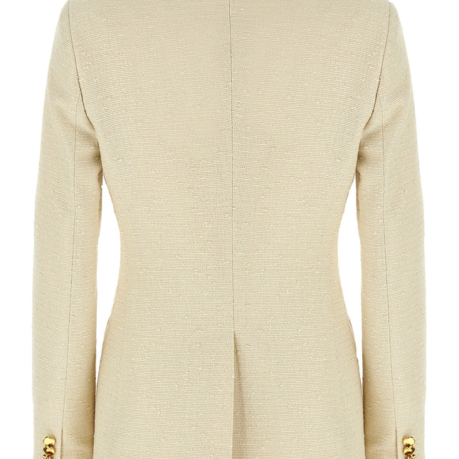 Tagliatore Beige Cotton Blazer