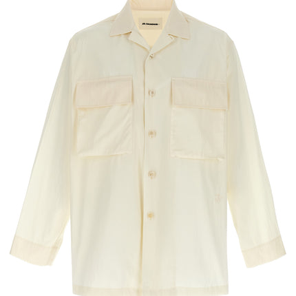 Jil Sander White Cotton Blouse