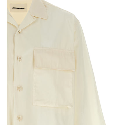 Jil Sander White Cotton Blouse