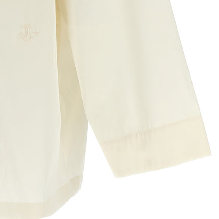 Jil Sander White Cotton Blouse
