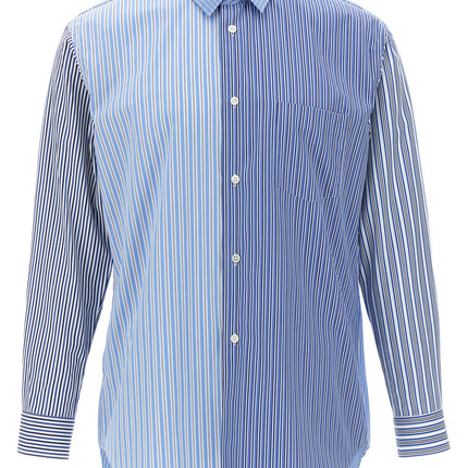 Comme Des Garçons Blue Cotton Blouse