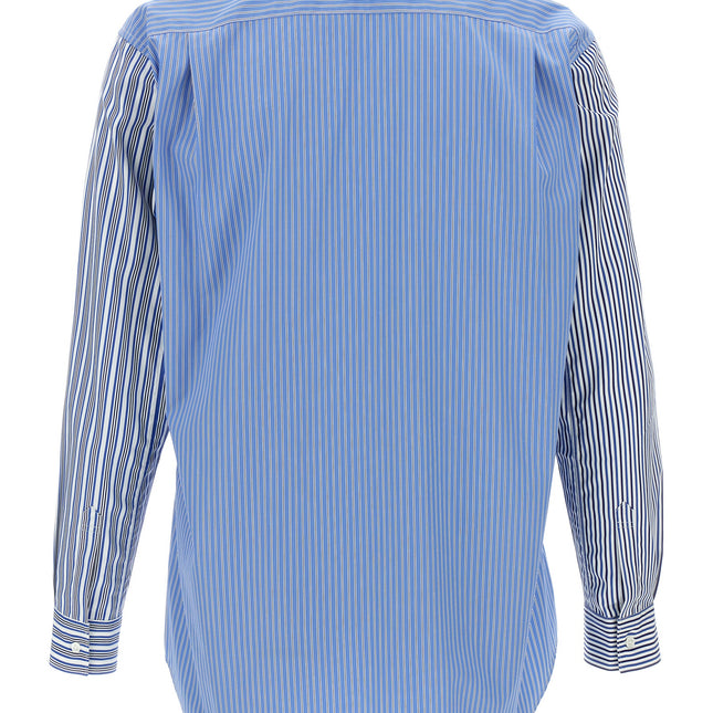 Comme Des Garçons Blue Cotton Blouse