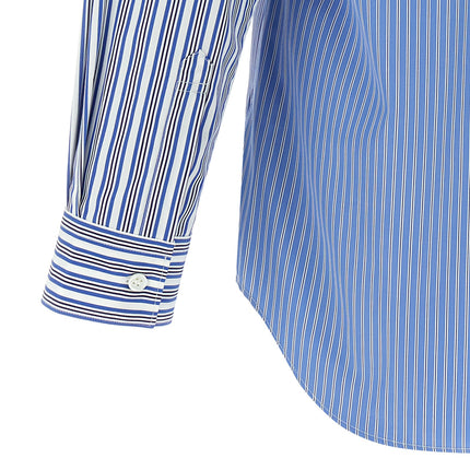 Comme Des Garçons Blue Cotton Blouse