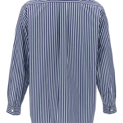 Comme Des Garçons Blue Cotton Blouse