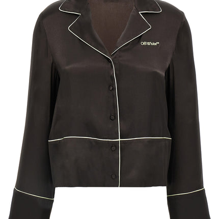 Off-White Black Acetate Blouse