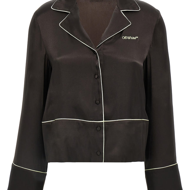 Off-White Black Acetate Blouse
