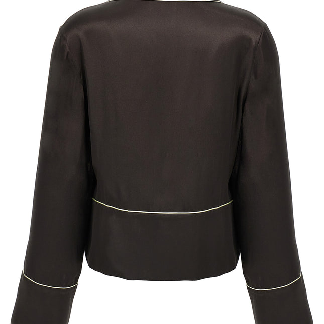 Off-White Black Acetate Blouse