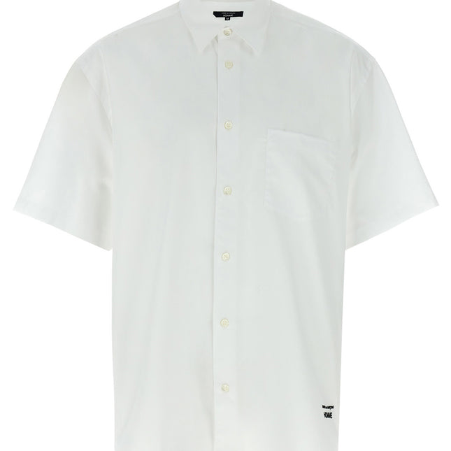 Comme Des Garçons White Cotton Blouse