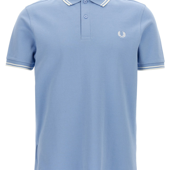 Comme Des Garçons Blue Cotton Polo Shirt