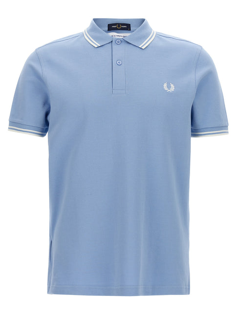 Comme Des Garçons Blue Cotton Polo Shirt