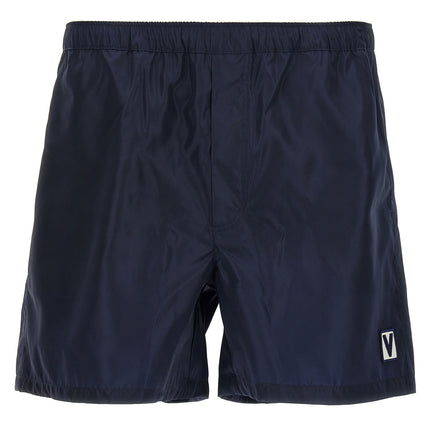 Valentino Garavani Blue Polyamide Swim Shorts