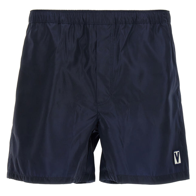 Valentino Garavani Blue Polyamide Swim Shorts