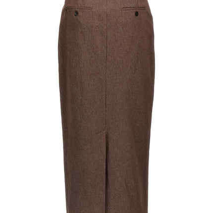 Max Mara Brown Cotton Mini Skirt