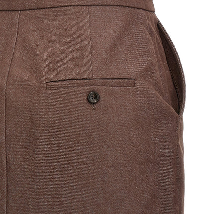 Max Mara Brown Cotton Mini Skirt