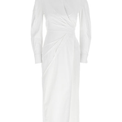Max Mara White Cotton Long Dress