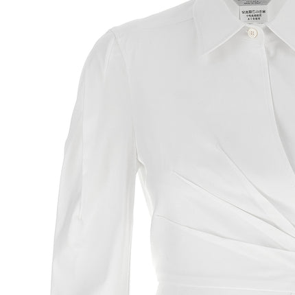 Max Mara White Cotton Long Dress