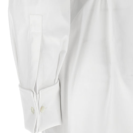 Max Mara White Cotton Long Dress