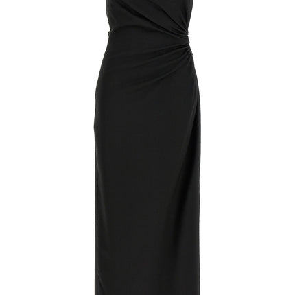 Max Mara Black Virgin Wool Long Dress
