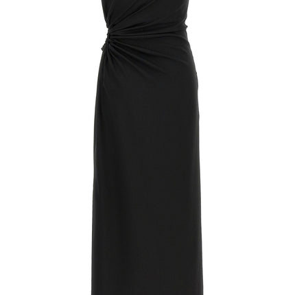 Max Mara Black Virgin Wool Long Dress