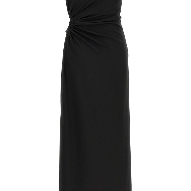 Max Mara Black Virgin Wool Long Dress