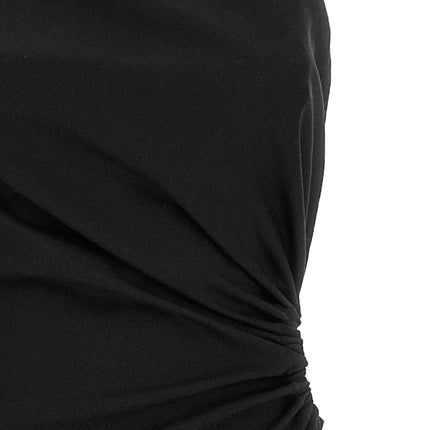 Max Mara Black Virgin Wool Long Dress