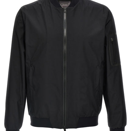 Herno Black Polyester Bomber