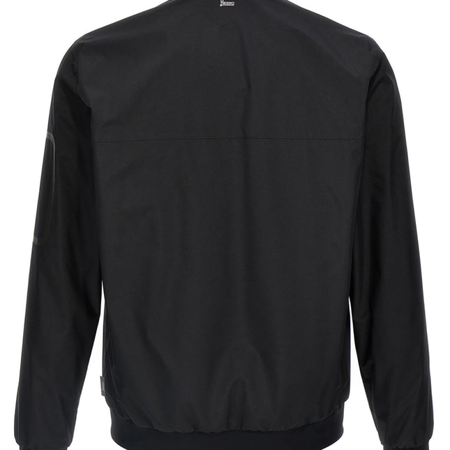 Herno Black Polyester Bomber