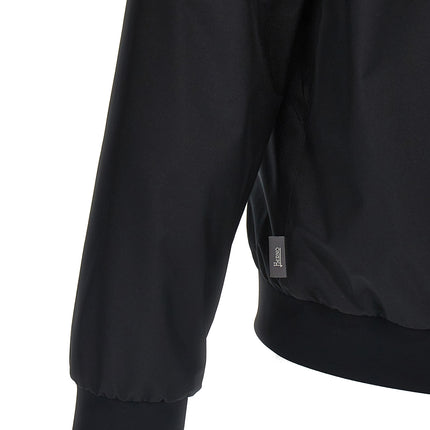Herno Black Polyester Bomber