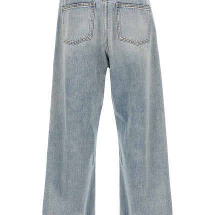 Valentino Garavani Blue Cotton Straight-Leg Jeans
