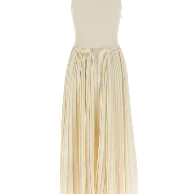Alexander McQueen White Cotton Long Dress