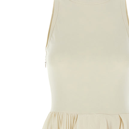 Alexander McQueen White Cotton Long Dress